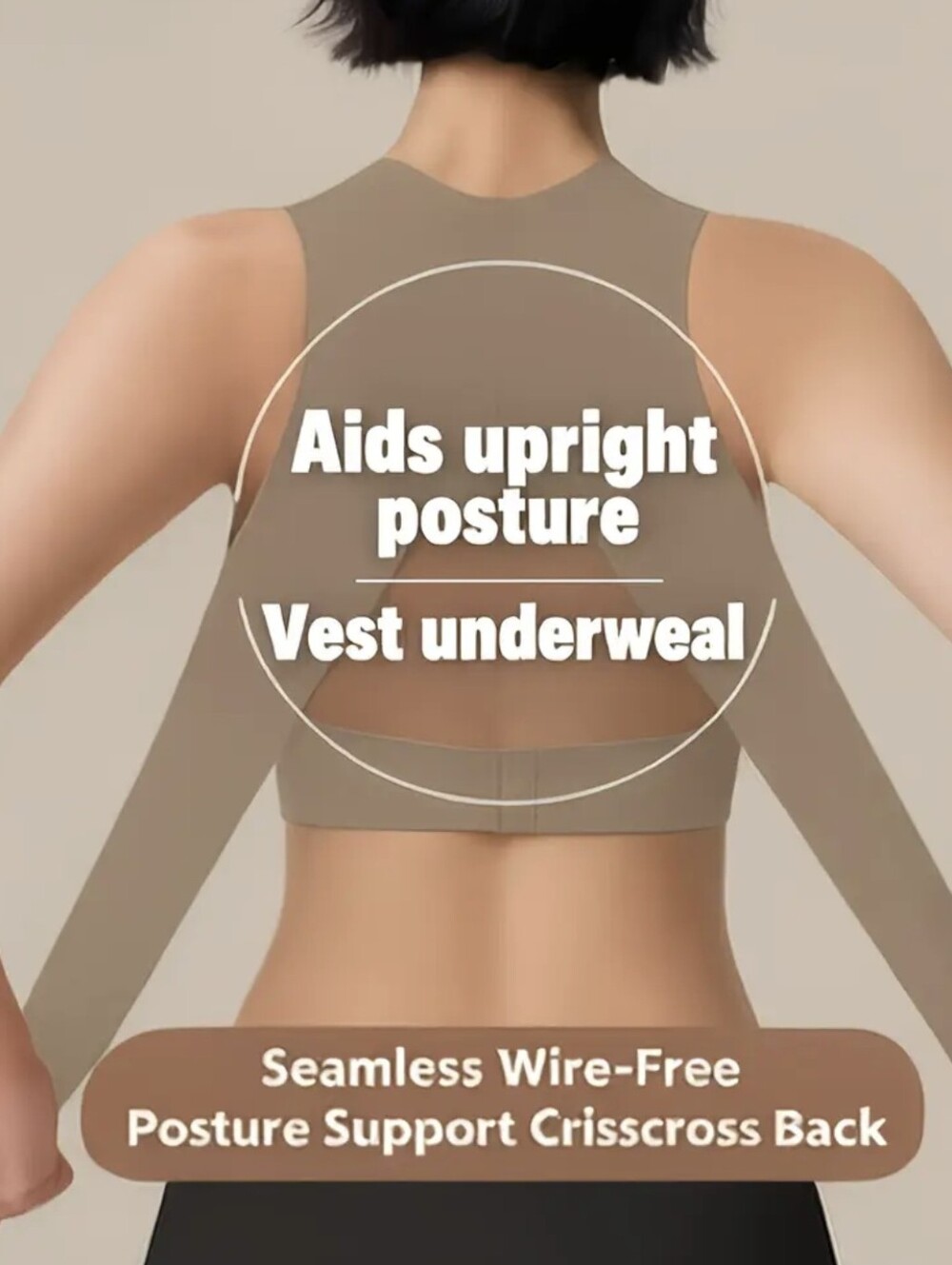 Invisible Shoulder Correcting Bra XL